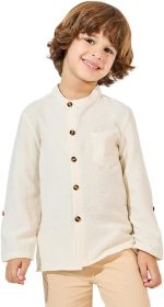 Styli Boys Solid Pocket Front Buttoned Shirt