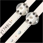 SHYHHTS 2Pair Backlight TV Strip LED for L/G 49UJ 49UJ6500-UB AUSYLJR 49UV340C-UB AUSYLJR 626mm 3V 1W 6led And 6led Aluminum