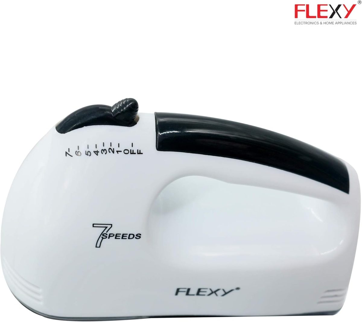 ⁦FLEXY® Germany Turbo 7 Speed 250W Hand Mixer With 2 Beaters, 2 Dough Hooks And 2L Bowl - 2 Years Warranty⁩ - الصورة ⁦6⁩