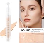 ⁦NALACAL Correcting Concealer Stick, 2Pcs Multi-Use Concealer Liquid for Dark Circles, Spots & Redness, Longwearing Full Coverage Blemish Concealer Face Makeup, Lightweight, Non-Greasy, Natural Finish⁩ - الصورة ⁦2⁩