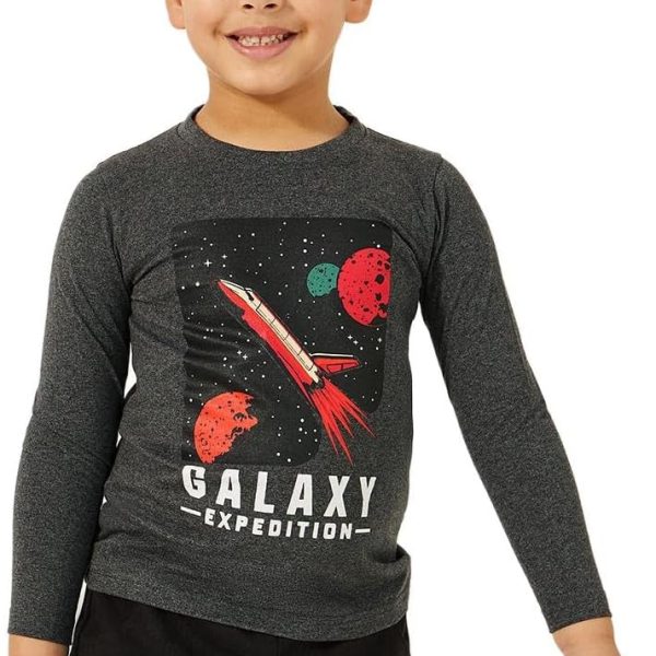 Styli Boys Graphic Print Round Neck T-Shirt