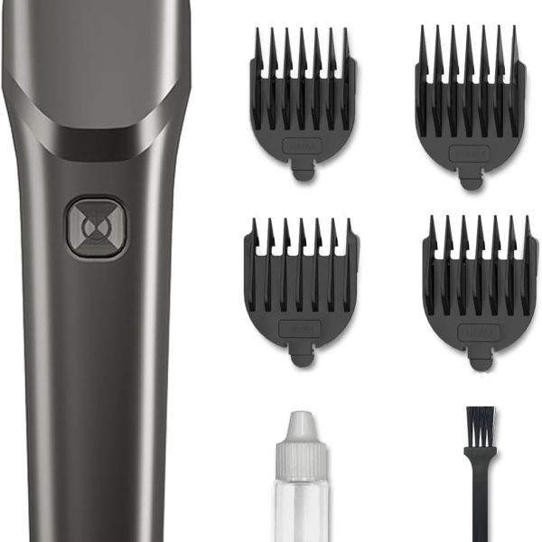 ENCHEN Hair Clipper, Cordless Hair Trimmer Supporting TYPE-C Rapid Charging, Beard Trimmer with Travel Lock and Battery Indicator, 100 Mins Runtime, 4 Detachable Combs