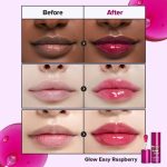 ⁦I DEW CARE Lip Gloss - Glow Easy Raspberry | Jojoba Seed Oil, Vitamin C, Pigmented Glossy Stain, Hydrating, Korean Makeup, Pink Color, Moisturizing, Nourishing, 0.20 FL Oz⁩ - الصورة ⁦5⁩