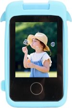 Kids Smart Phone, 1080P 48MP Cell Phone with 180° Rotatable Lens, 2.8 Inch Toddler Learning Phone, Games Music Player, for Birthday