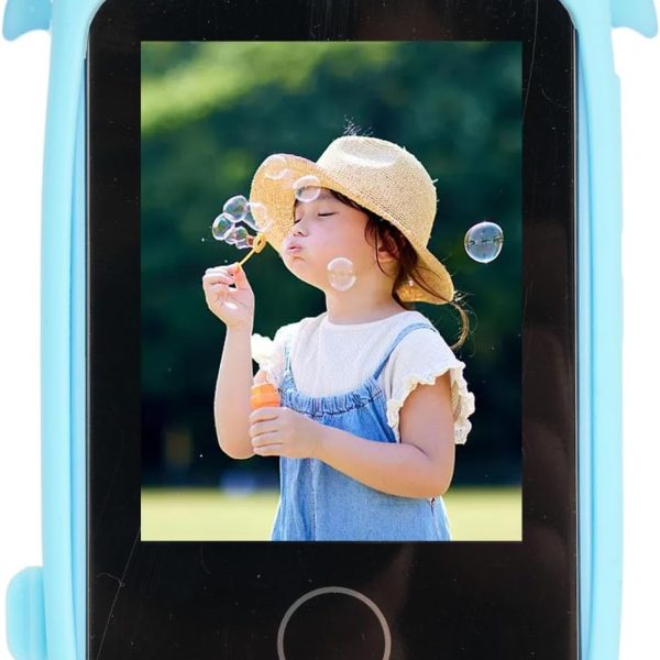 Kids Smart Phone, 1080P 48MP Cell Phone with 180° Rotatable Lens, 2.8 Inch Toddler Learning Phone, Games Music Player, for Birthday