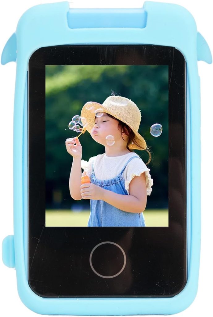 Kids Smart Phone, 1080P 48MP Cell Phone with 180° Rotatable Lens, 2.8 Inch Toddler Learning Phone, Games Music Player, for Birthday