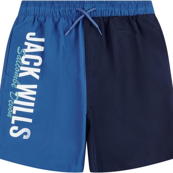 JACK WILLS Boys JWS0234D41 Devon Colour Block Swim Short