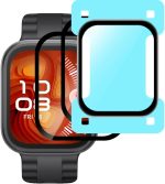 Vurtboly 2Pack Screen Protector Compatible with Huawei Watch Fit 4/4 Pro 2025 with Alignment Frame, 3D Full Coverage Composite material Waterproof Anti-Scratch for Huawei Watch Fit 4/4 Pro (Fit 4 Pro)