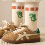 ⁦5 Pairs of Children's Socks, Fashion Fleece Thickened Warm Fabric, Autumn And Winter New Mid-Calf Socks, Daily Wear, M⁩ - الصورة ⁦6⁩