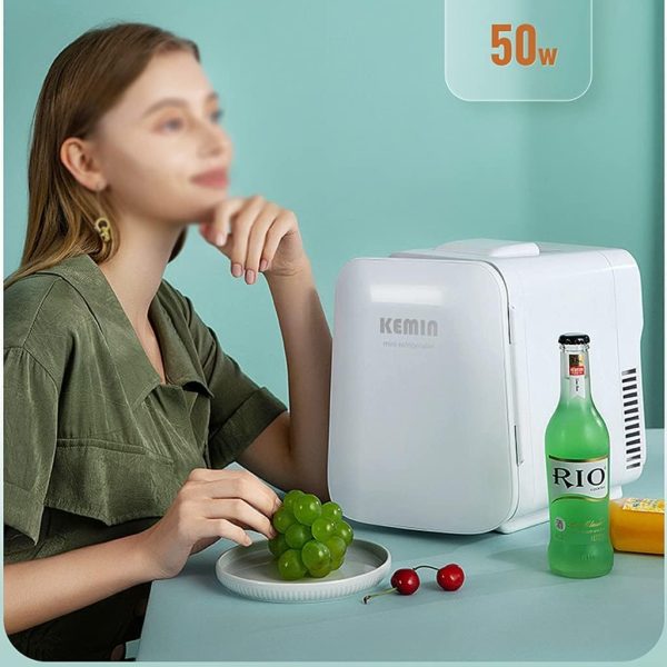 Car Refrigerator, Portable Mini 4L Small Refrigerator Freezer, 12V/220V Car Home Dual-purpose Dormitory Desktop Small Household Silent Freezer