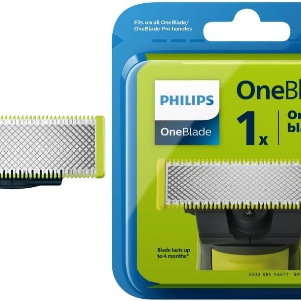 Philips Replacement Blade For Qp Series - Lime Green/Charcoal Grey, Qp210/50. 2 Years Warranty