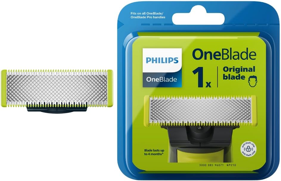 Philips Replacement Blade For Qp Series - Lime Green/Charcoal Grey, Qp210/50. 2 Years Warranty