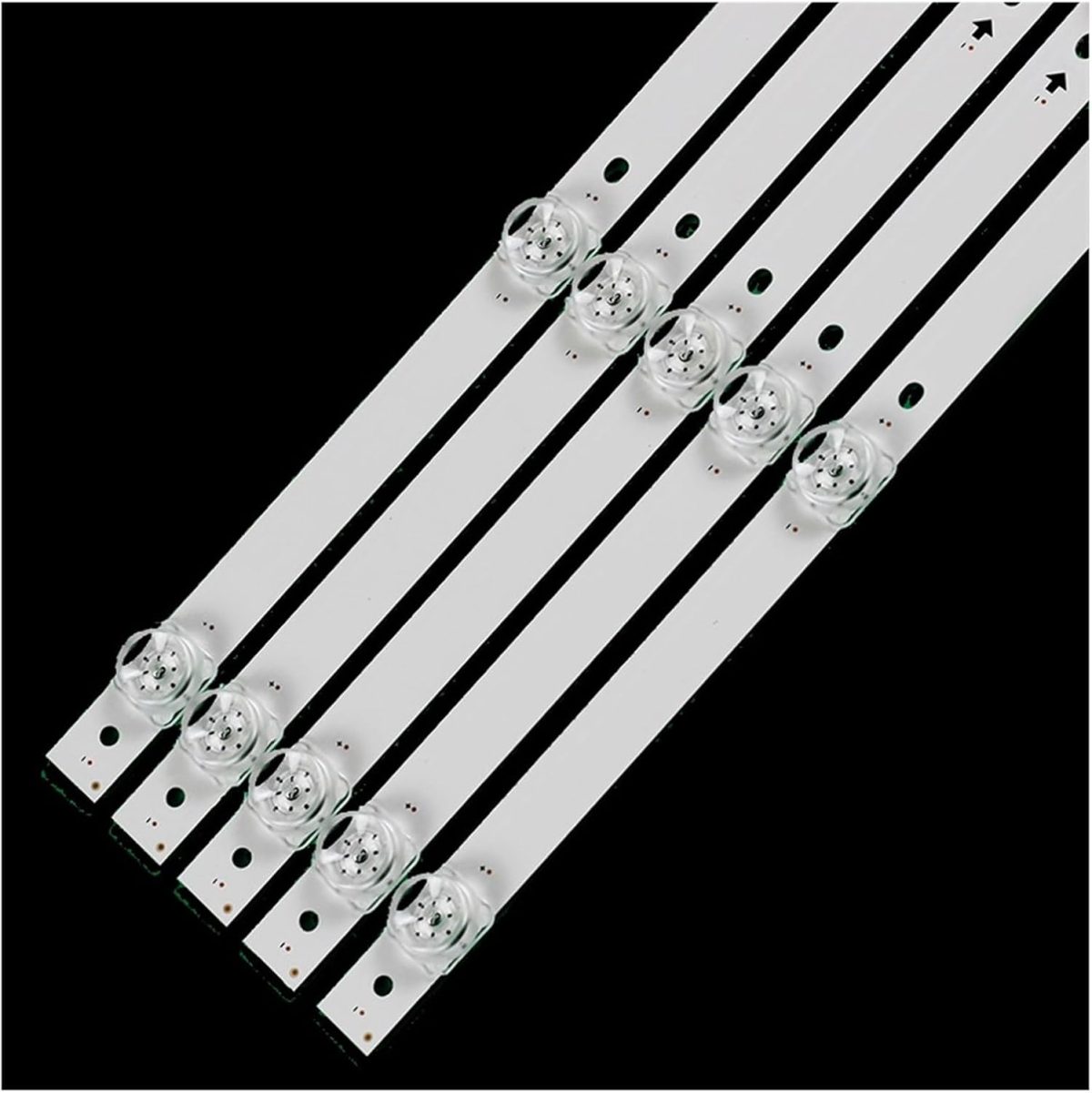 ⁦5pcs 1056mm Square Lens Led Backlight Strips for H.ai/er 55inch CRH-BK55S1U51S3030T05107BE HZ55A67 HZ55H55⁩ - الصورة ⁦2⁩
