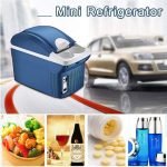 ⁦EIOZIEEY Beverage refrigerator 8L Mini Fridge Portable Cooling& Warming Refrigerators Freezer Insulation Box Dual Use For Car Home Office Outdoor Picnic Travel(Car use)⁩ - الصورة ⁦3⁩