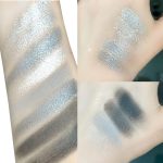 ⁦Azonee Black White Smokey Eyeshadow Palette, 9 Colors Matte Glitter Eyeshadow Makeup Palette Silver Gray Eye Shadow for Girls and Women, with Prism Mirror⁩ - الصورة ⁦5⁩