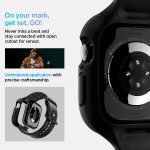 ⁦Spigen Vault Pro designed for Apple Watch Series 10 (46mm) Case with Band Protective TPU Cover with Strap - Matte Black⁩ - الصورة ⁦5⁩