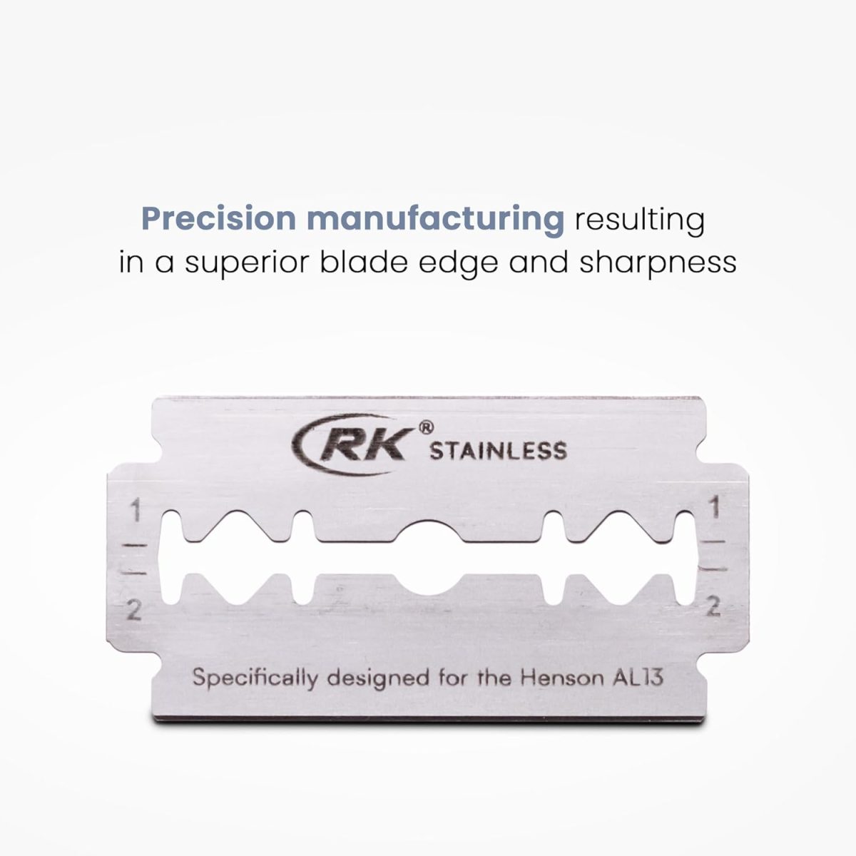 ⁦Henson Shaving RK Double Edge Razor Blade - 100 pack - designed for the AL13 (100)⁩ - الصورة ⁦6⁩