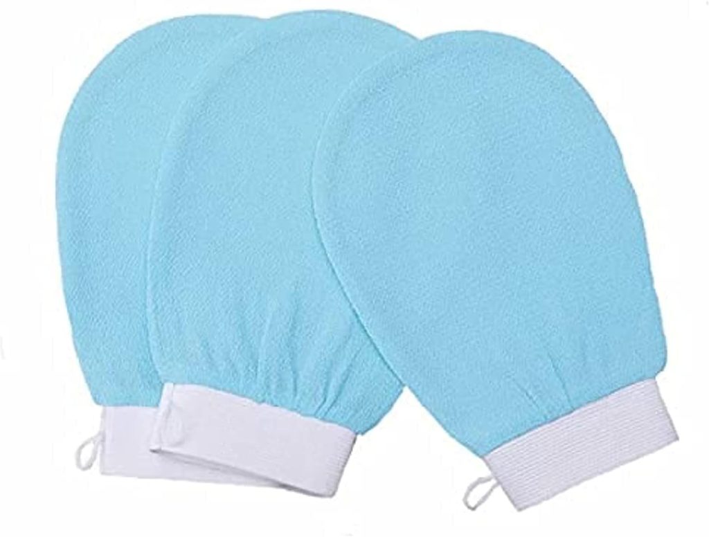 Exfoliating Mitt with Hanging Loop - Multi Color