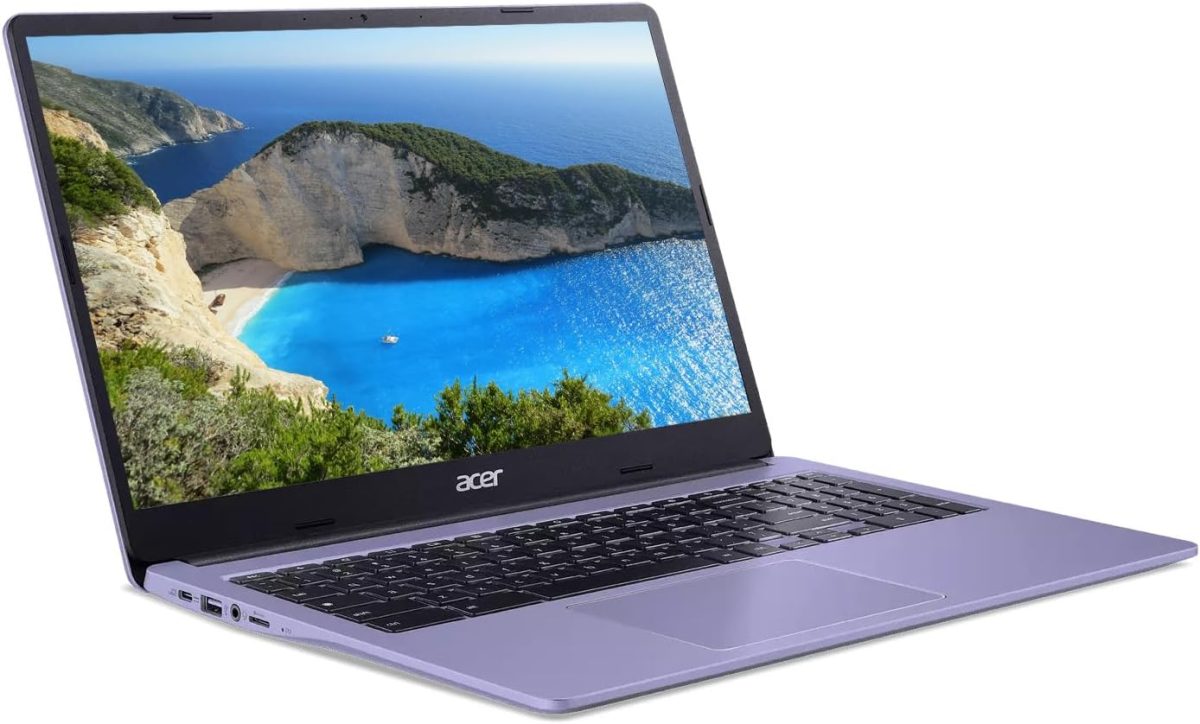 ⁦acer 15" HD IPS Chromebook, Intel Celeron Processor Up to 2.79GHz, 4GB DDR4 Ram, 64GB Storage, Ultra-Fast WiFi, Chrome OS, Iris, Renewed⁩ - الصورة ⁦2⁩