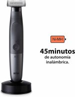 ⁦Braun Series X Electric Hybrid Trimmer for Men, Face & Body, with 6 Combs, Innovative 4D Blade, Beard Trimmer and Body Shaver, Skinshield, Two-Way Clog, Flexible Head⁩ - الصورة ⁦2⁩