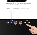 ⁦Freestanding cigar humidor Cigar Cooler/Cabinet Black Cigar Humidor Front Glass Door Counter Quiet Operation Compressor Adjust Temperature Wauyan⁩ - الصورة ⁦6⁩