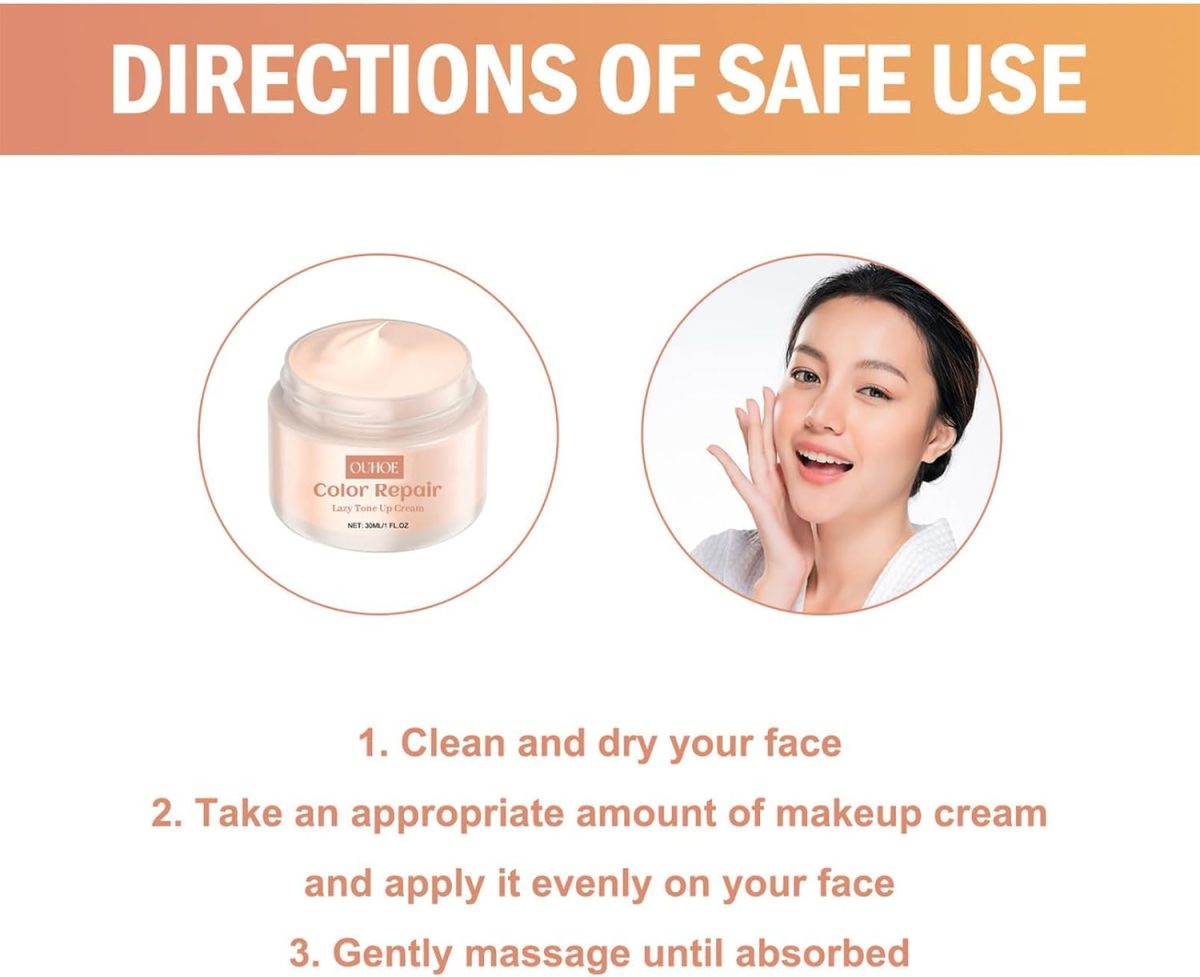 ⁦Azonee Concealing Face Primer, Hydrating Cream Full Coverage Foundation Balm, Highly Compatible Silicone Primer, Invisible Pore Facial Primer, Long Lasting Colour Correcting Cream, Oil Control⁩ - الصورة ⁦6⁩