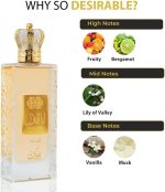 ⁦Nusuk Ana Al Awwal Eau De Parfum Spray, 3.4oz/100ml (Women)⁩ - الصورة ⁦5⁩