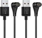 Charger Cable for Garmin Watch[2-Pack,3.3ft],Right Angle Fast Charging Cable 90°Elbow Design Compatible with Garmin Fenix 5/6/7,Forerunner 245/945,Vivoactive 3/4S/4,Venu 2/2S,Instinct 2/2S,Vivosmart 5