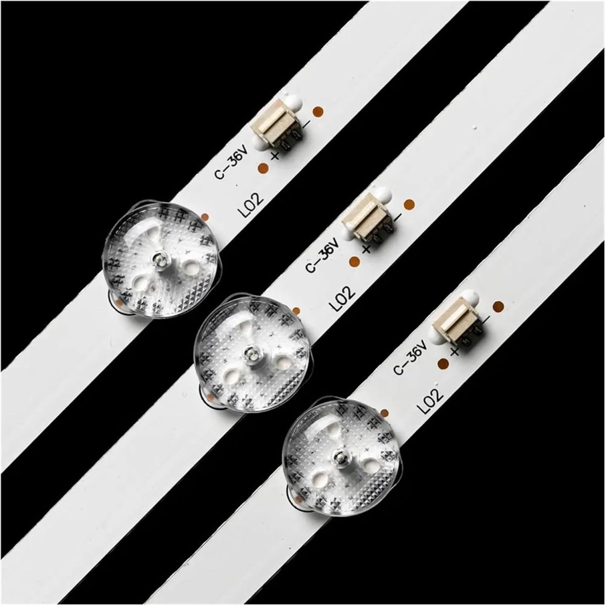 ⁦شريط اضاءة خلفية LED 6 فولت للتلفزيون من شيهتس 32 انش JS-D-HL32L12-061DC 576 ملم 32B100L L32M16 LM-32S 32HD510A LED32B100L⁩ - الصورة ⁦3⁩