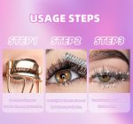 ⁦OSYA Diamond Glitter Mascara 4D - Waterproof, Long Lasting, Thickening, Lengthening Sparkly Eye Lash Makeup for Party Wedding - 03# Colour⁩ - الصورة ⁦5⁩