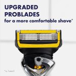 ⁦Gillette ProGlide Shield Men's Razor Handle + 4 Blade Refills, Holiday Gifts for Men⁩ - الصورة ⁦4⁩