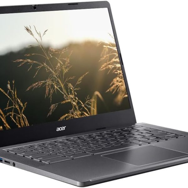 acer Chromebook Plus Laptop, 14" FHD IPS Touchscreen Business Laptop, Intel Core i3-N305 8-Core Processor, 8GB RAM 768GB Storage (512GB SSD+256GB SD Card), Chrome OS Laptop, SageNova Earphones, Gray