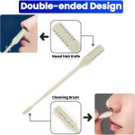 ⁦OSHIMA 2-in-1 Nasal Hair Cutter 5-Pack Nasal Hair Cutter Double-Blade 360° Rotating Nose Hair Knife Double Sided Nose Hair Trimmer, Portable Nostril Hair Remover Tool for Women Men⁩ - الصورة ⁦7⁩