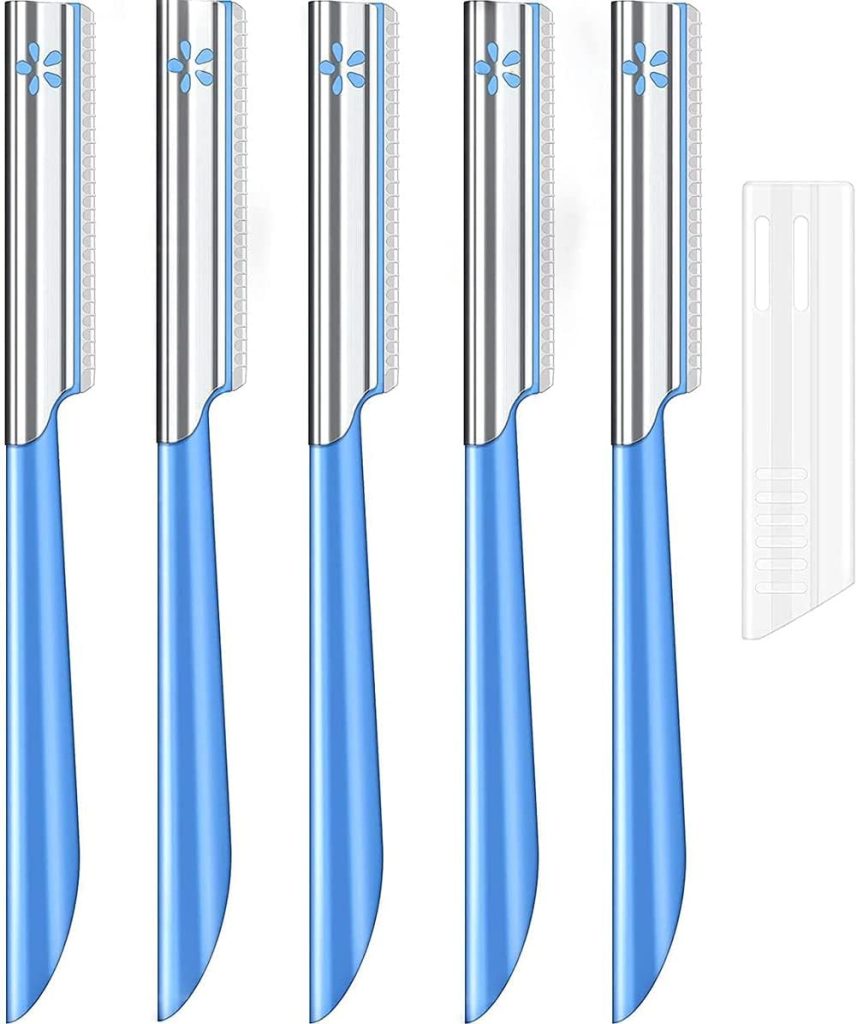 KASTWAVE Eyebrow Razors Eyebrow scraper Women Facial Razor for Hair Removal Dermaplaning Tool Trimmer Womens Fine Hair Remover Eyebrow Razors and Dermaplane Face Shavers for Women and Men