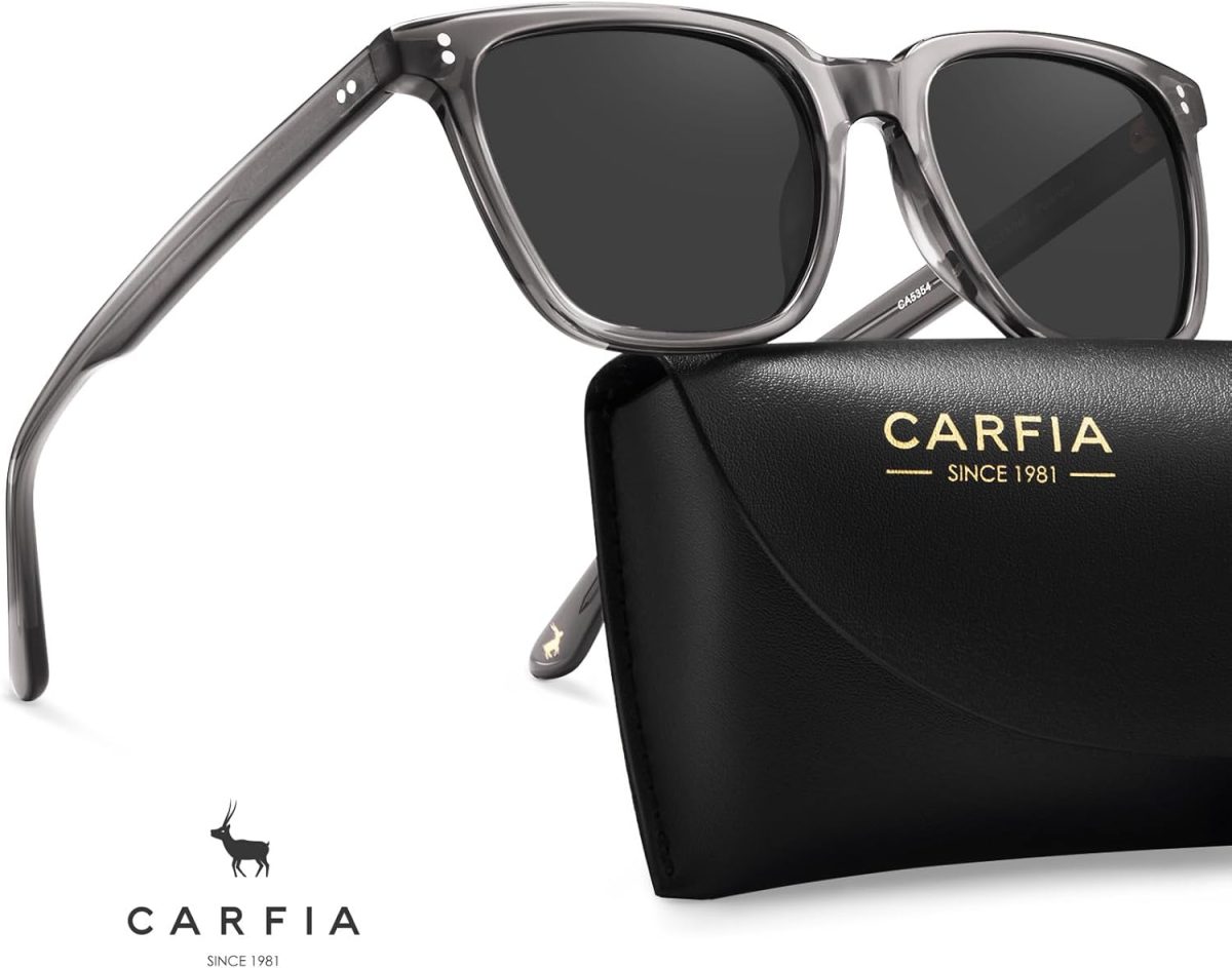 ⁦CARFIA Polarized Men's Sunglasses UV400 Protection for Driving Fishing Hiking Golf Outdoor Sport Glasses⁩ - الصورة ⁦8⁩