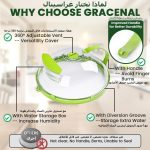 ⁦LBMT Microwave Cover for Food, Clear Microwave Splatter Cover with Water Steamer and Handle, 10 Inch Plate Covers, Kitchen Gadgets and Accessories⁩ - الصورة ⁦4⁩
