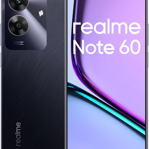 Realme Note 60 Dual-SIM 64GB ROM + 3GB RAM (GSM Only | No CDMA) Factory Unlocked 4G/LTE Smartphone (Marble Black) - International Version