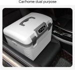 ⁦Car Refrigerator, Portable 12V/24V Car And Home Dual-use Small Mini Refrigerator, Dual-purpose Cold And Heating, Low Noise Operation, Intelligent Cycle Dual-core Cooling (Size : 19L)⁩ - الصورة ⁦2⁩