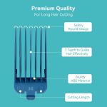 ⁦LAVEST 4 Professional Extra Long Hair Clipper Guards Cutting Guides Fits for Most Wahl Clippers, Color Coded Clipper Combs Replacement - 1.25", 1.5", 1.75" & 2" (#10, 12, 14, 16）⁩ - الصورة ⁦5⁩