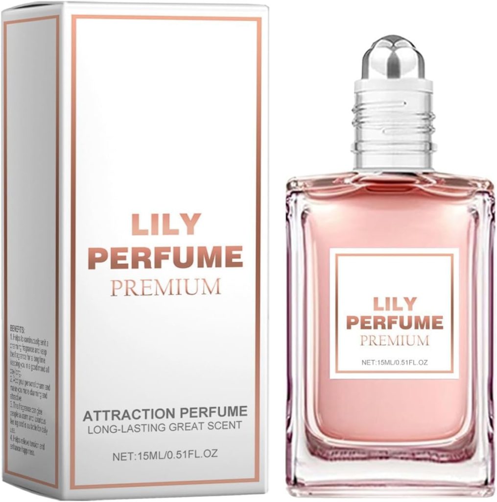 Goyazan Lily Perfume Premium - Attraction Perfume, Lily of the Perfume Premium Pheromone Cologne Oil Roll On for Women, Fresh, Classic Fragrance, Long-Lasting and Clean Scent -（15ml）