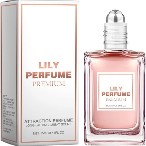 Goyazan Lily Perfume Premium - Attraction Perfume, Lily of the Perfume Premium Pheromone Cologne Oil Roll On for Women, Fresh, Classic Fragrance, Long-Lasting and Clean Scent -（15ml）