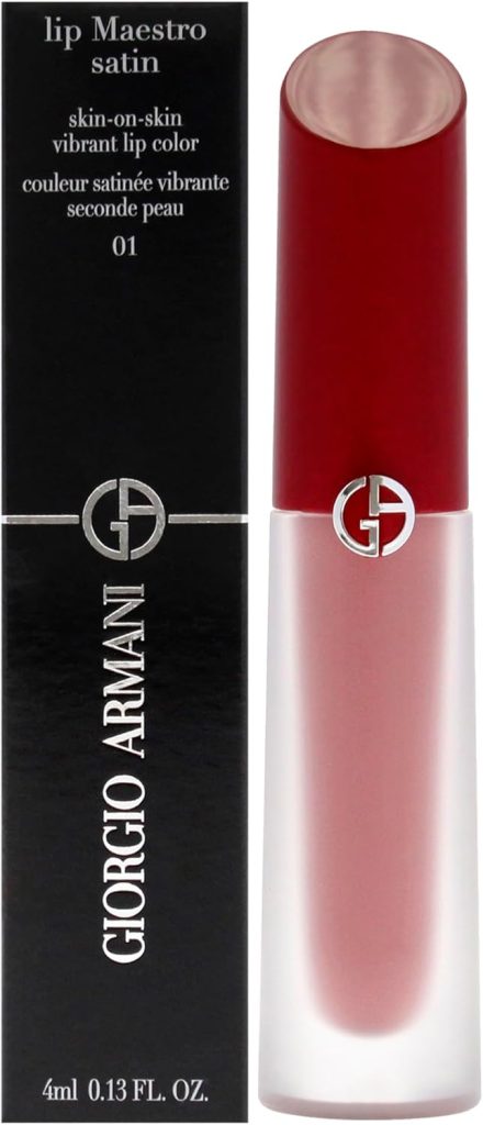 Lip Maestro Satin Long-Lasting Lipstick - 01 Summer Adventure by Giorgio Armani for Women - 0.13 oz Lipstick