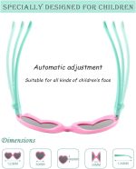 ⁦SYOSI Kids Cute Heart Polarized Sunglasses, UV400 for Children Age 3-12, New Fashion Children's Sunglasses Boys And Girls Cute Sunglasses Peach Heart Frame Bow Glasses 878 (Pink)⁩ - الصورة ⁦7⁩