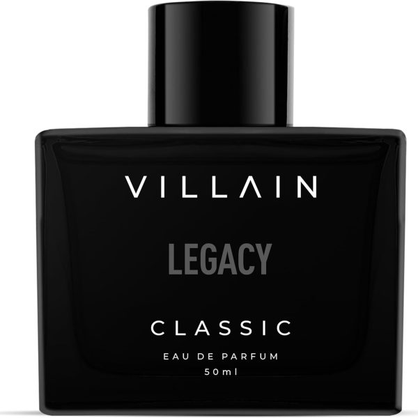 Villain Legacy Classic Luxury Premium Long Lasting Fragrance Eau de Perfum for Men, 50ml