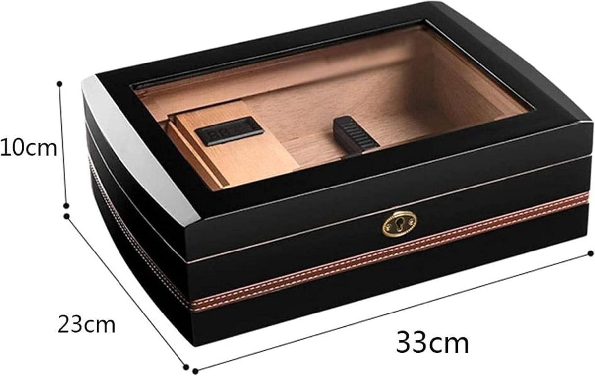 ⁦Smoking Cigar Humidor Cedar Wood Humidor Portable Moisturizing Cigarette Case Protect The Cigar Box Decorative Box Wauyan⁩ - الصورة ⁦7⁩