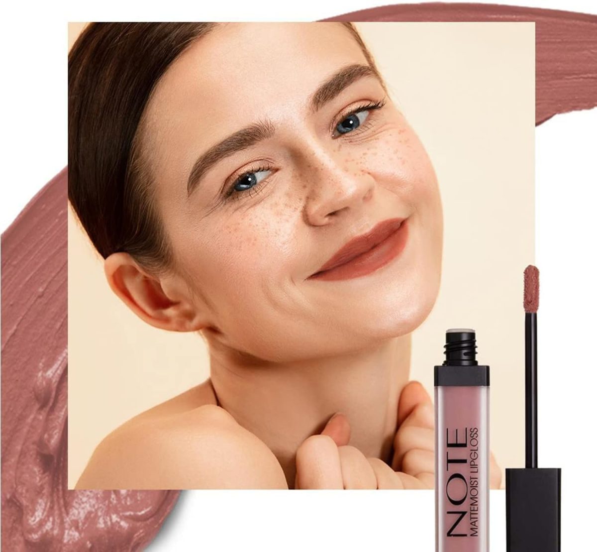 ⁦Note Cosmetics Mattemoist Lip-Gloss 403 - Sugar Kiss⁩ - الصورة ⁦4⁩