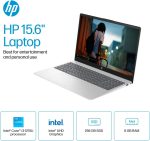 ⁦HP 15.6" HD Touchscreen Laptop 15-fd0023dx, Intel Core i3-1215U, 8GB RAM, 256GB SSD, Bluetooth, Wi-Fi, Intel UHD Graphics, Windows 11 Home in S Mode, Natural Silver⁩ - الصورة ⁦4⁩