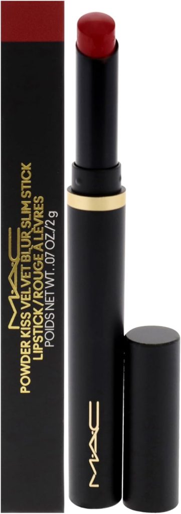 MAC, Lipstick Powder Kiss Velvet Blur Slim Stick - Ruby New, 2 gm/.07 oz