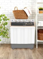 ⁦Dansat Twin Tub Top Loading Washing Machine, White, Model DAN11TW⁩ - الصورة ⁦3⁩