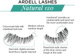 ⁦Ardell Natural Lashes False Eyelashes 120 Black (4 pack)⁩ - الصورة ⁦4⁩
